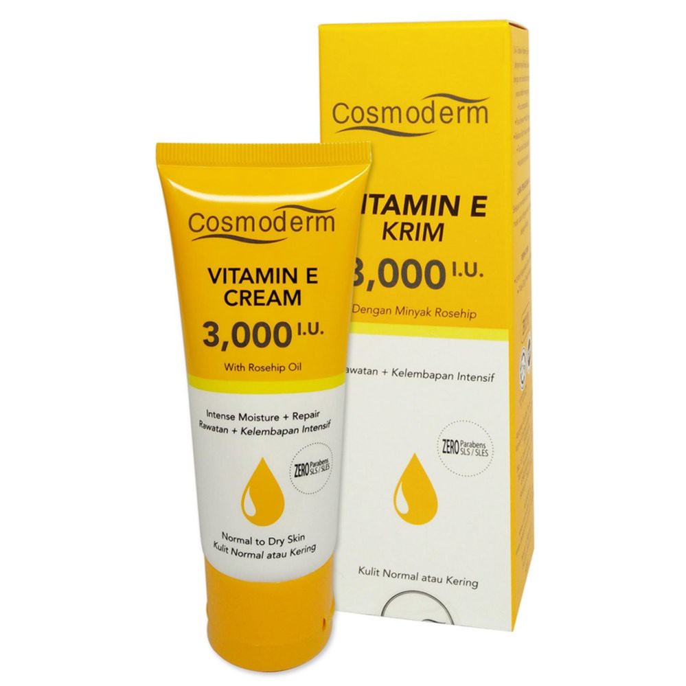 Cosmoderm Vitamin E Cream 3 000 I U With Rosehip Oil 50ml Shopee Singapore