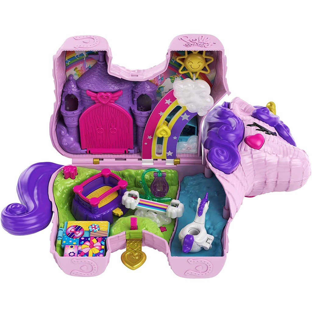 Polly Pocket Unicorn Party Playset GKL24 | Shopee Singapore