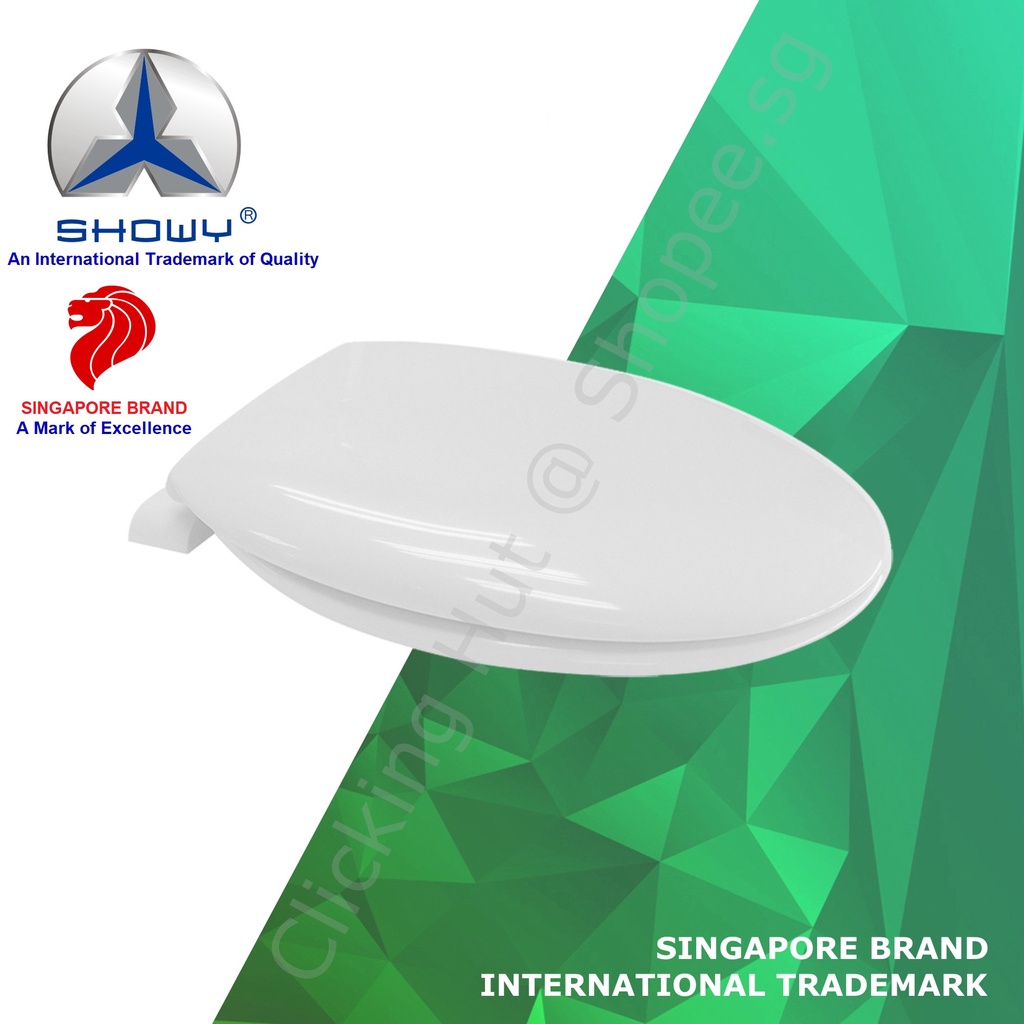 [ SG LOCAL SELLER] SHOWY "MEGA" HEAVY WEIGHT TOILET SEAT AND COVER