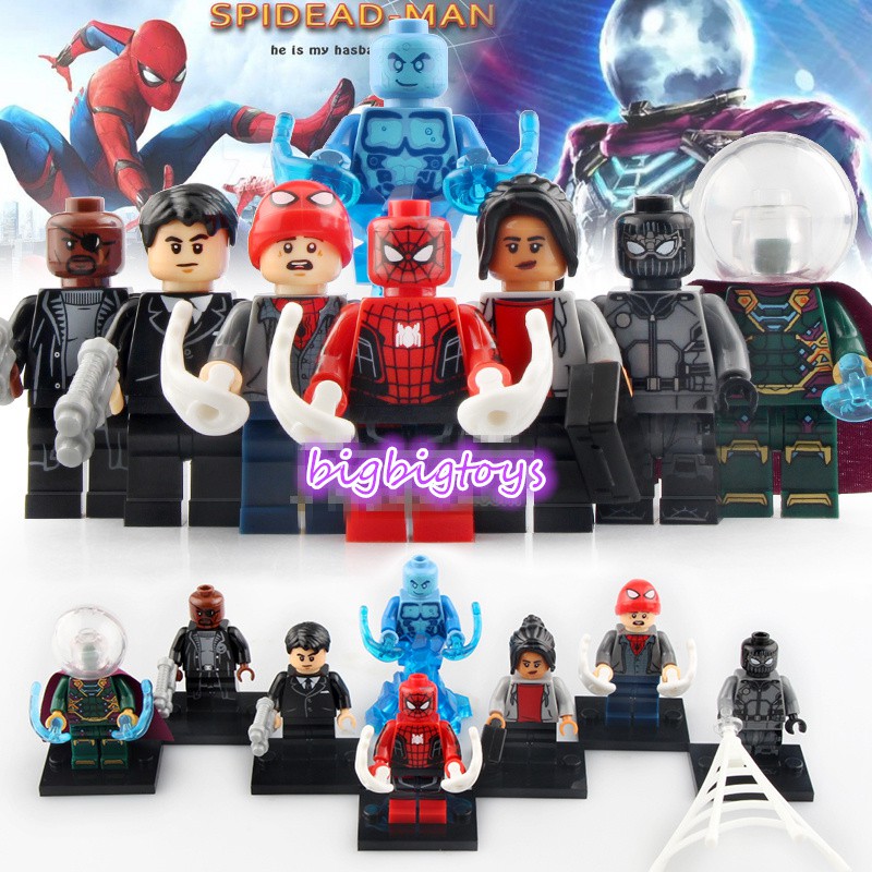 all lego spiderman minifigures