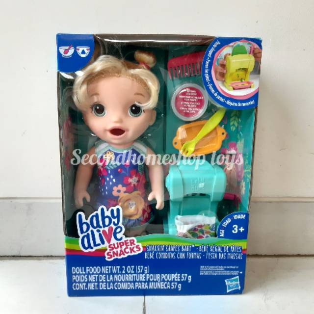 Baby Alive Snackin Shapes Baby Doll Toys original super snacks Baby ...