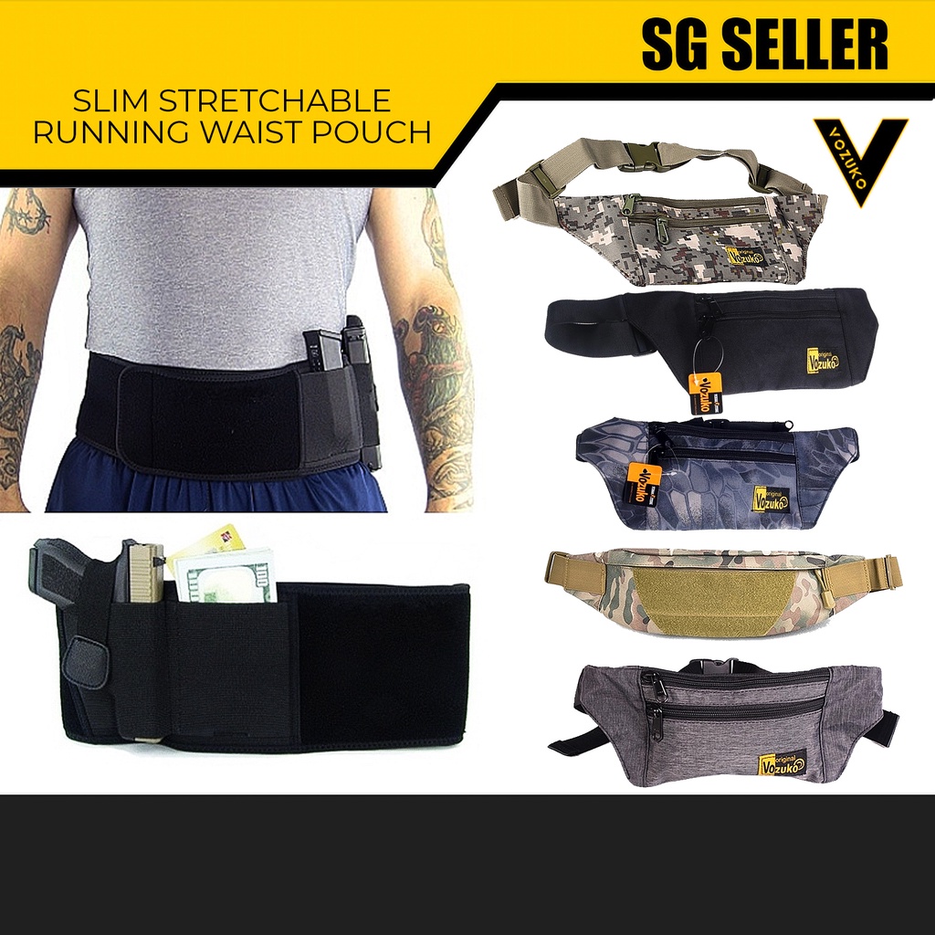 [SG SELLER] Very Slim Invisible Travel Running Waist Pouch Phase 1