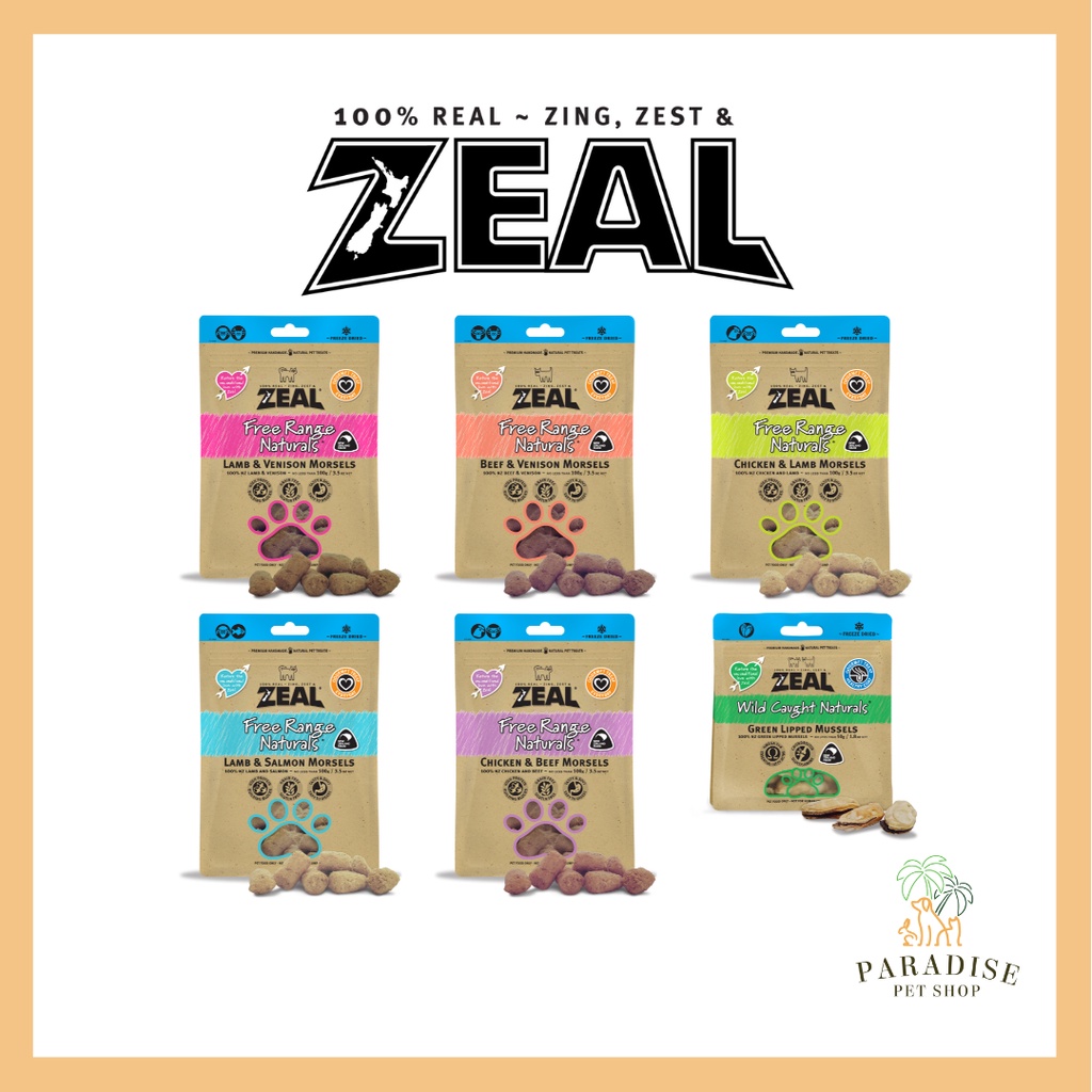 Zeal Cat & Dog FreezeDried Pouches (Morsels) Shopee Singapore