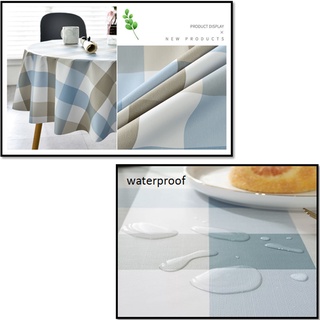 PVC Round Tablecloth Waterproof Oilproof Wipeable Restaurant Cafe Dining Table Cloth Home Decoration #4