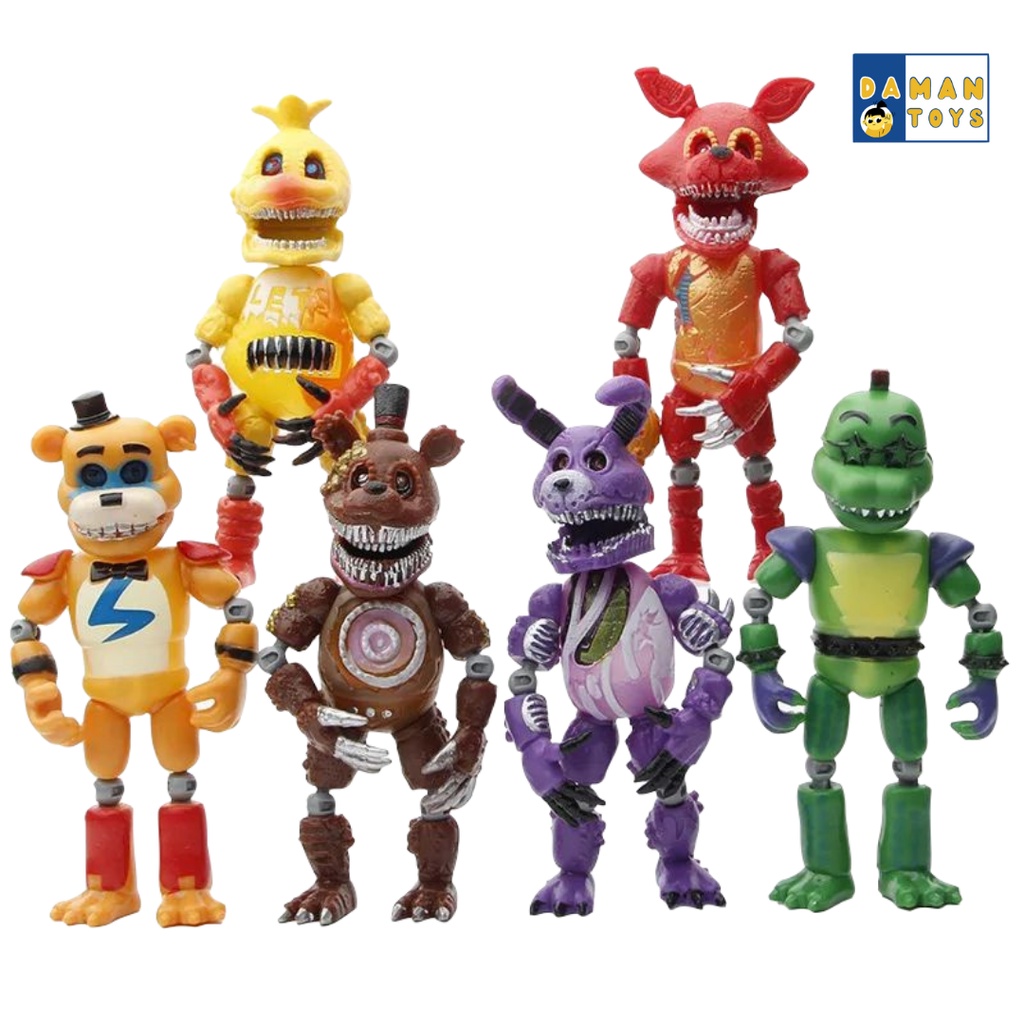 Action Figure FNAF Five Night At Freddy Fazbear Bonie Foxy Montgomery ...