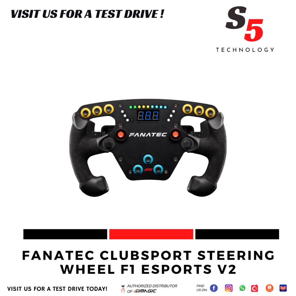 FANATEC Clubsport Steering Wheel F1 Esports V2 / simracing / sim racing / eracing / esports