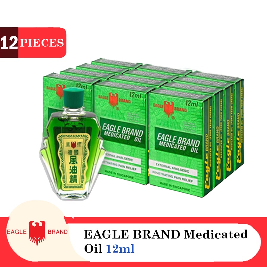 EAGLE BRAND Medicated Oil 3ml to 24ml - 12 packs | Shopee Singapore