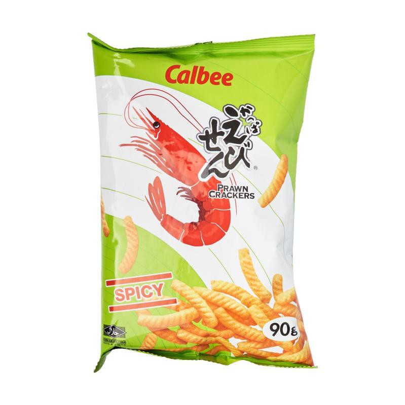 Calbee Prawn Cracker Spicy 90G [Japanese] (Halal) Shopee Singapore