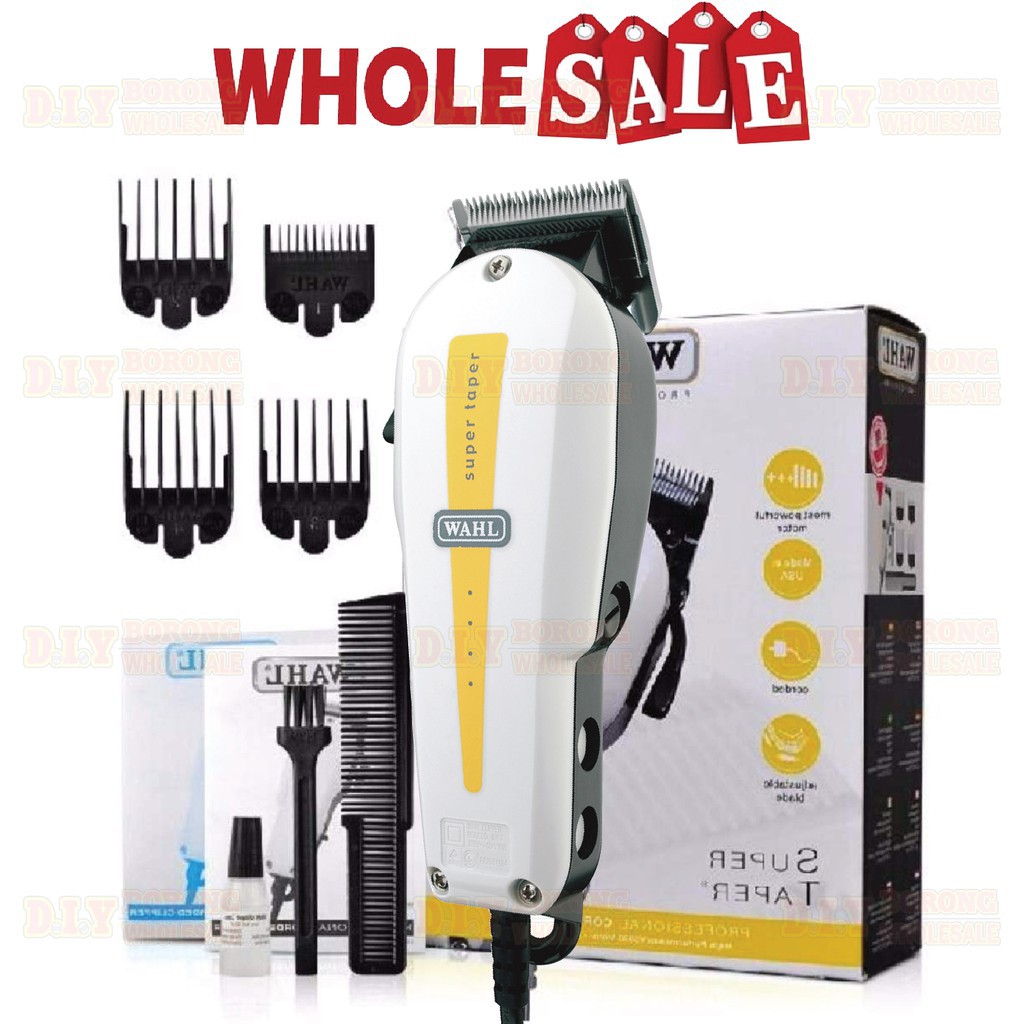 9 In 1 Wahl Mesin Gunting Rambut Janggut Misai Super Taper Hair Clipper 1 Month Warranty Shopee Singapore