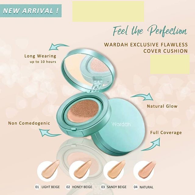 Wardah Exclusive Flawless Cover Cushion 15gr Shopee Singapore