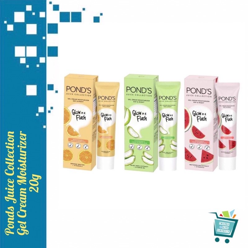 Ponds Juice Collection Gel Cream Moisturizer 20g Watermelon Extract