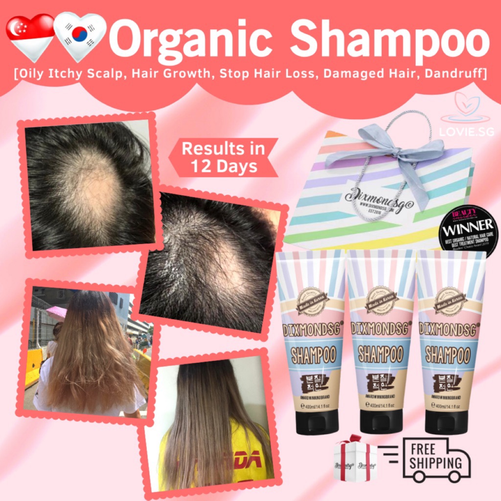 Dixmondsg Organic Shampoo - Fast Hair Growth / Stop Hair Loss / Damaged  Hair / Oily Itchy Scalp / Dandruff