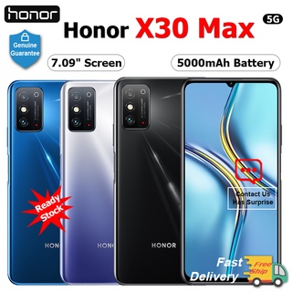 HONOR X30 Max 5G Mobile Phone 7.09 Inch 8G+128G MTK Dimensity900 Android 11 64MP Rear Camera 5000mAh NFC Smartphone