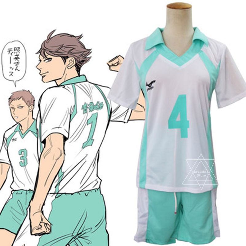 1 Set Haikyuu Oikawa Tooru Cosplay Unisex Volleyball Short - roblox astolfo shirt