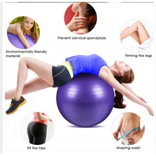 FREE PUMP!  Anti-Burst Yoga Gym Ball  55 / 65m Yoga Ball  ♡ Workout ♡ Sports ♡ LOCAL SG SELLER