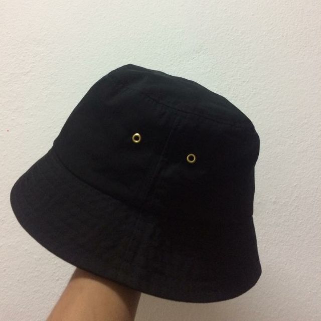 black bucket hat h&m