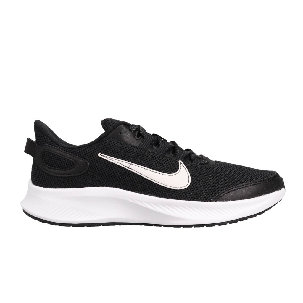 black and white nike running shoes