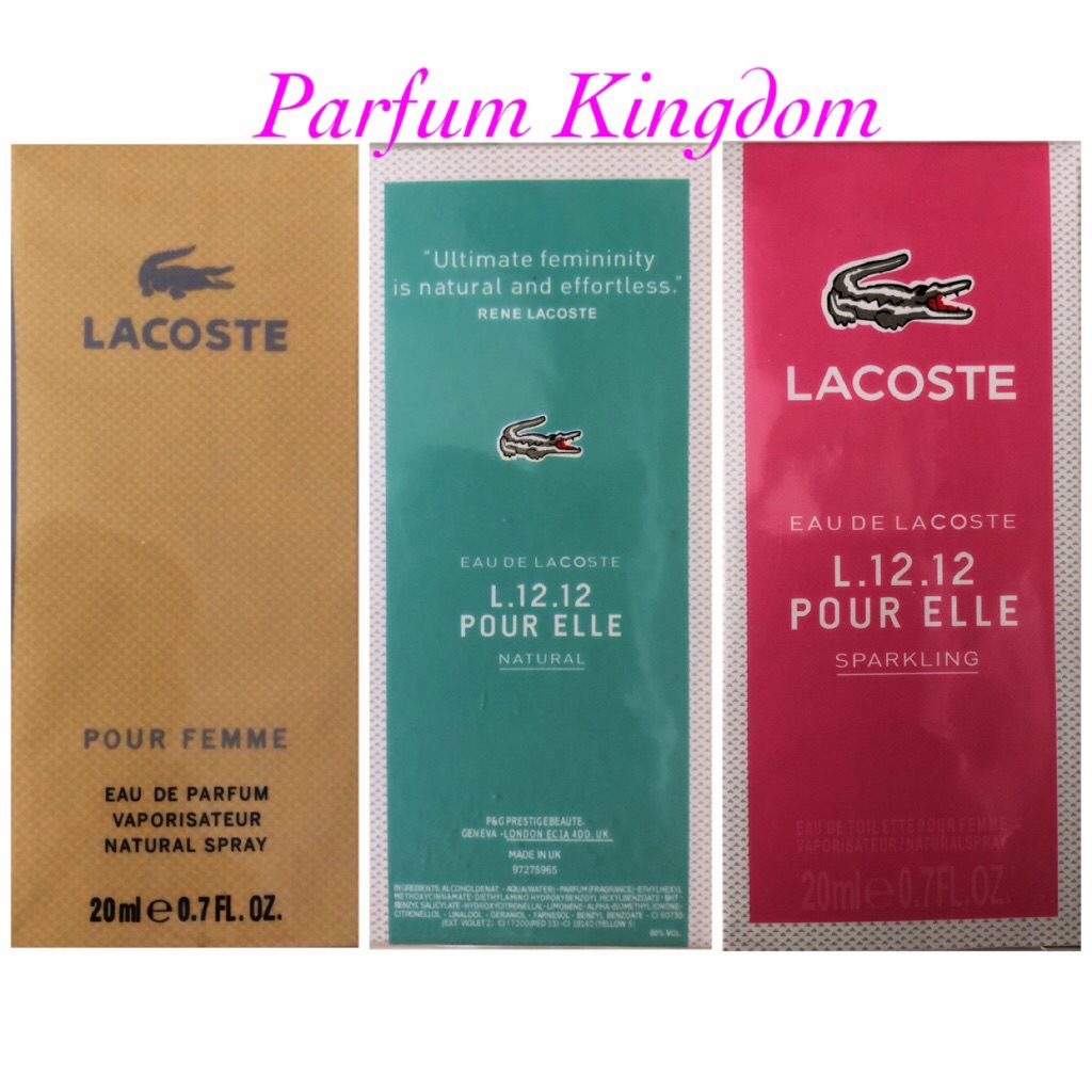 20ml pocket perfumes for her/ Lacoste 