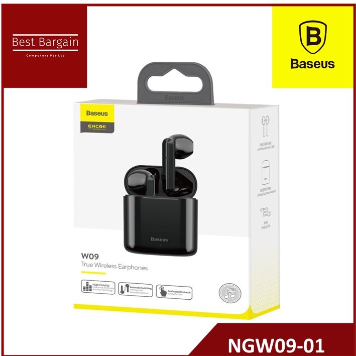 baseus w09 encok true wireless earphones black
