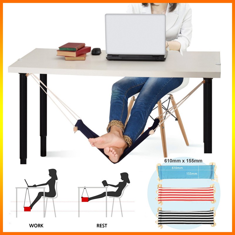 Green 1pc/Box Mini Office Foot Rest Stand Foot Hammock Desk Adjustable Desk Feet Hammock Replace Footstools for Home Office Study and Relaxing 