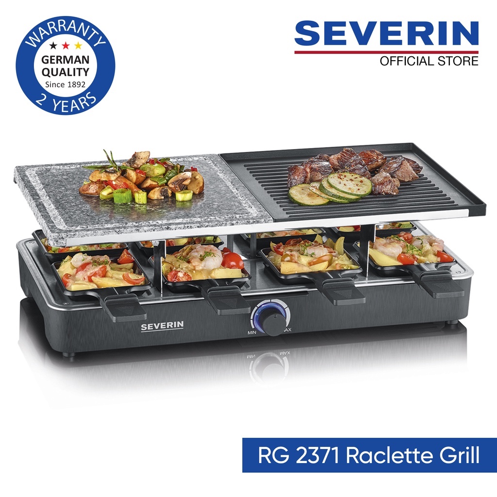 Zes Email schrijven dozijn Severin RG 2371 Smokeless Odourless Indoor and Outdoor Electric Stone Grill  1400w 2 Year Warranty | Shopee Singapore