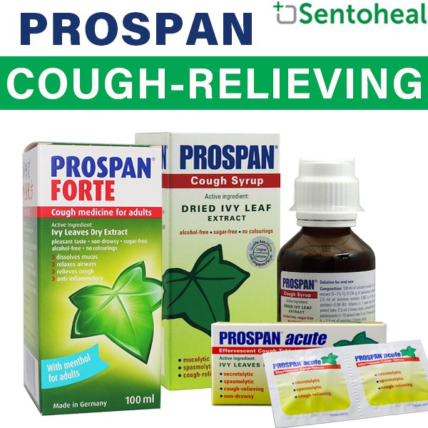 Prospan Cough Syrup Forte 100ml Effervescent Tablet 10 Tablets