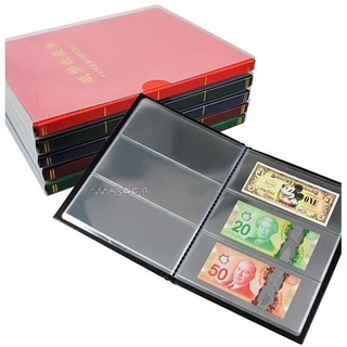 (2 albums for $25.80) (Only BLACK colour album) PCCB 3-lines Paper Money Transparent collect 60 pieces BANKNOTES)