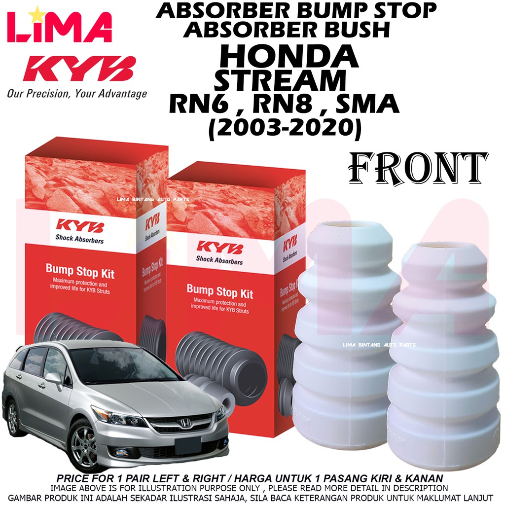 Honda Stream Rn6 Rn8 Front Absorber Bump Stop Bush Kayaba Kyb Original 2006 2015 Shopee Singapore