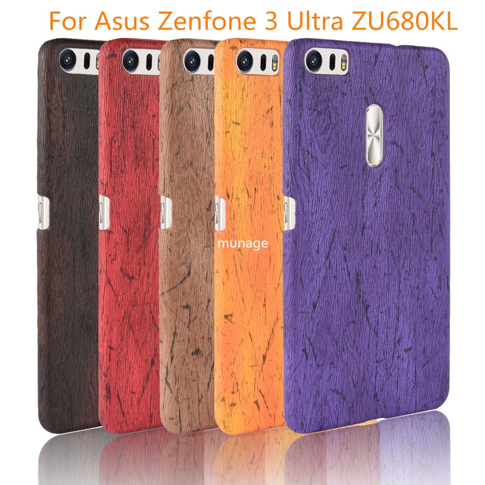 New For Asus Zenfone 3 Ultra Zu680kl Case Wood Pc Hard Shell Cover Shopee Singapore