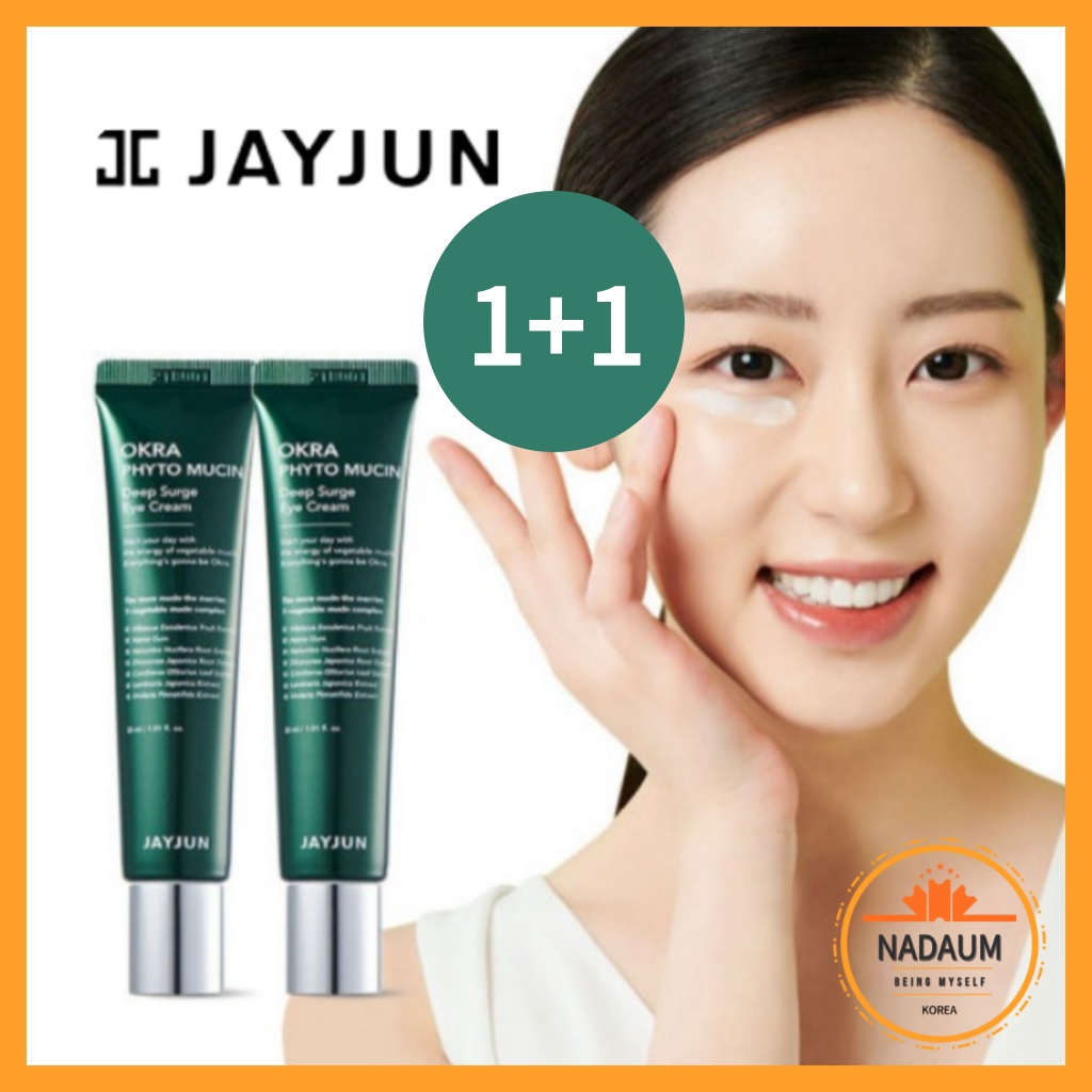 [JAYJUN] Okra Deep Surge Eye Cream 30ml x 2p (Whiteing, Wrinkle Double