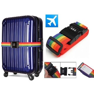 rainbow suitcase strap