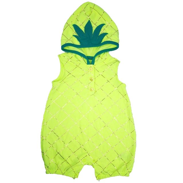 cat and jack pineapple romper