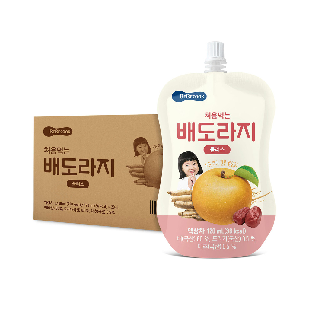 BeBecook - 20-Pk Brewed Korean Golden Pear Drink w Bellflower Root ...