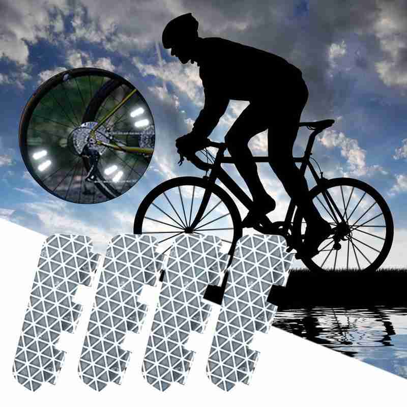 2X Bicycle Bike Round Reflector Safety Night Cycling Reflective Bike Accessories