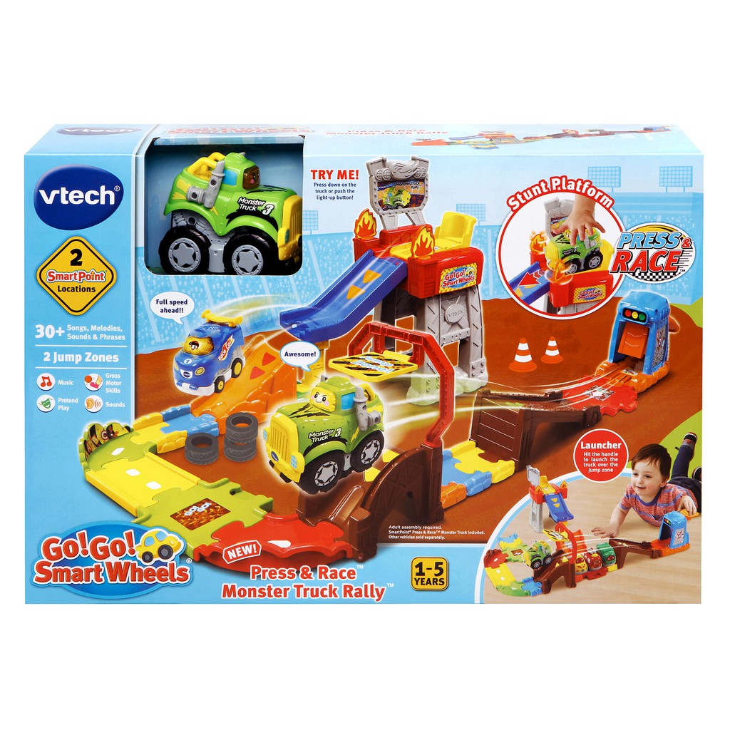 vtech press and race monster truck rally