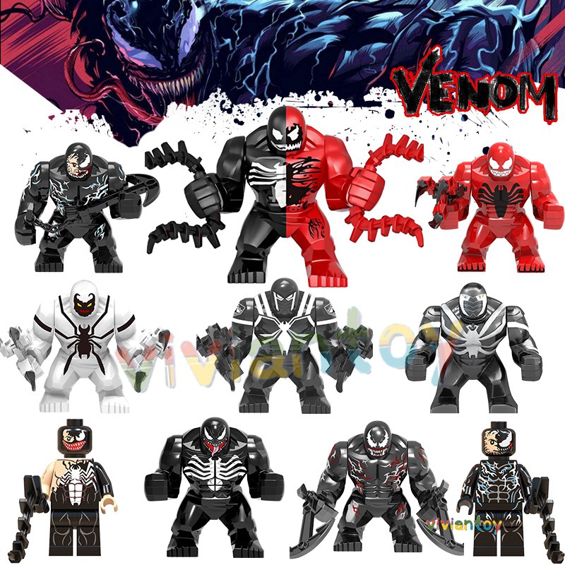 Big SuperHeroes Avengers Custom Figure Set Brick For Legos Venom,Dr.Strange,Riot