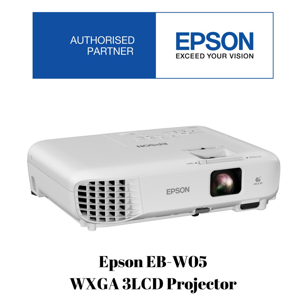 Epson Eb W05 Wxga 3lcd Projector Ebw05 Eb W05 05 Shopee Singapore