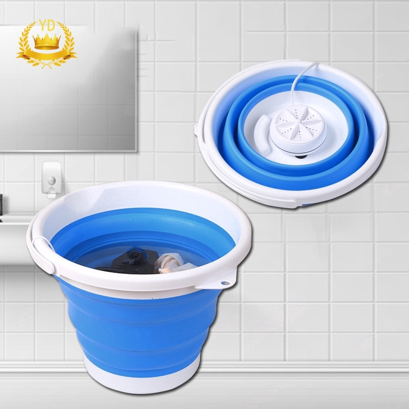 Portable Mini Turbo Washing Machine with Foldable Tub Compact