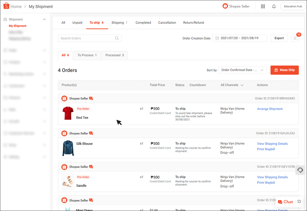 Shopee Supported Logistics PH Seller Education