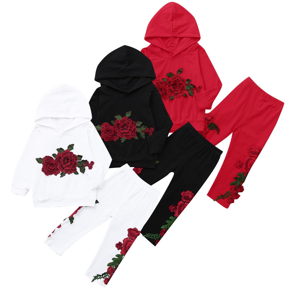 girls floral hoodie