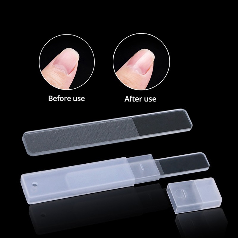 Ready Stock] (With box) Crystal Glass Nail Files Women Men Manicure Nail  Care for Shine nails clear nail buffer Nail Polish make | Shopee Singapore