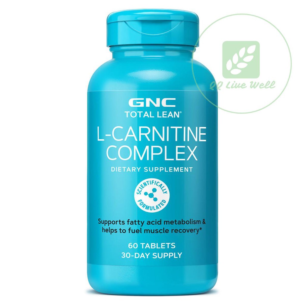 GNC Total Lean LCarnitine Complex 60 Tablets Exp Nov 2021 Shopee