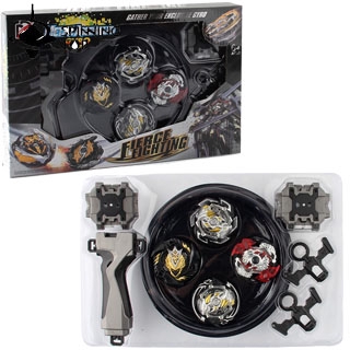 4 beyblade set with handle launcher