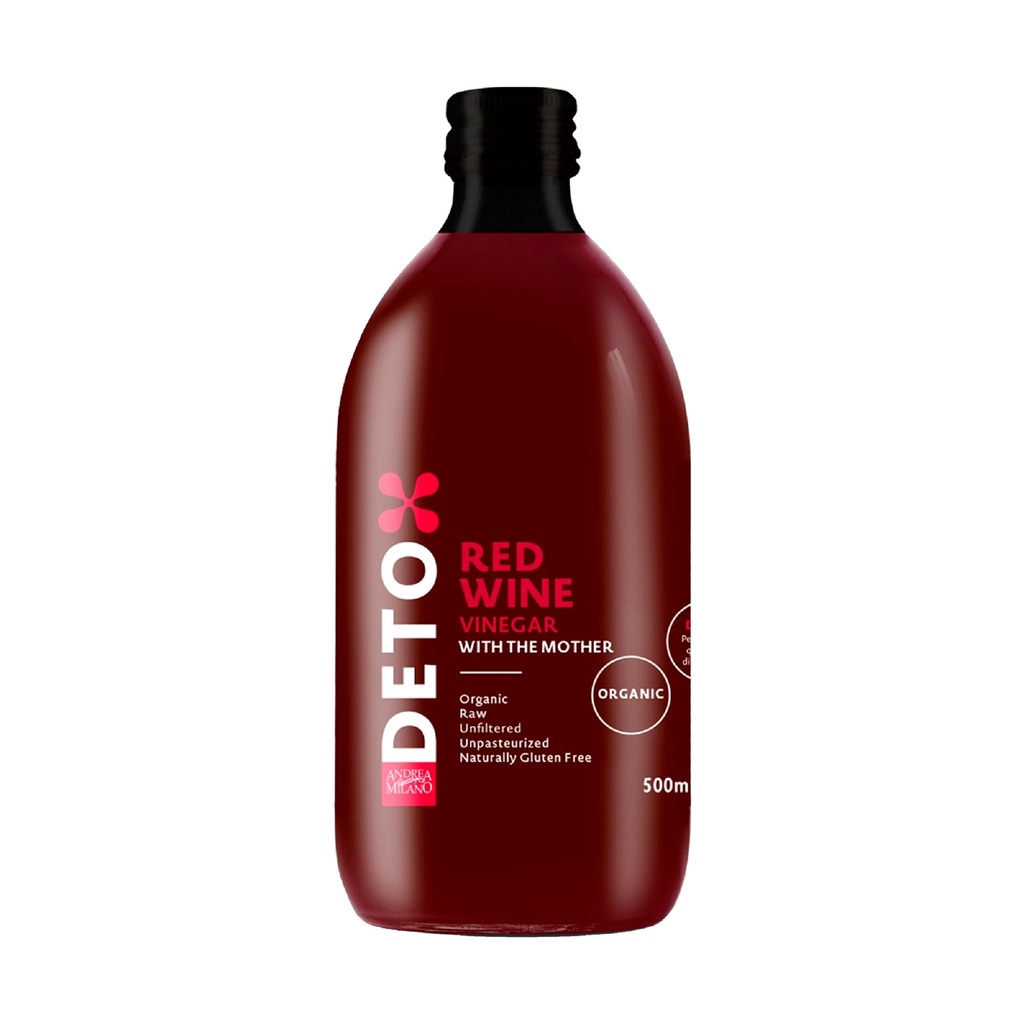 Andrea Milano Organic Red Wine Vinegar With The Mother 500Ml RCM