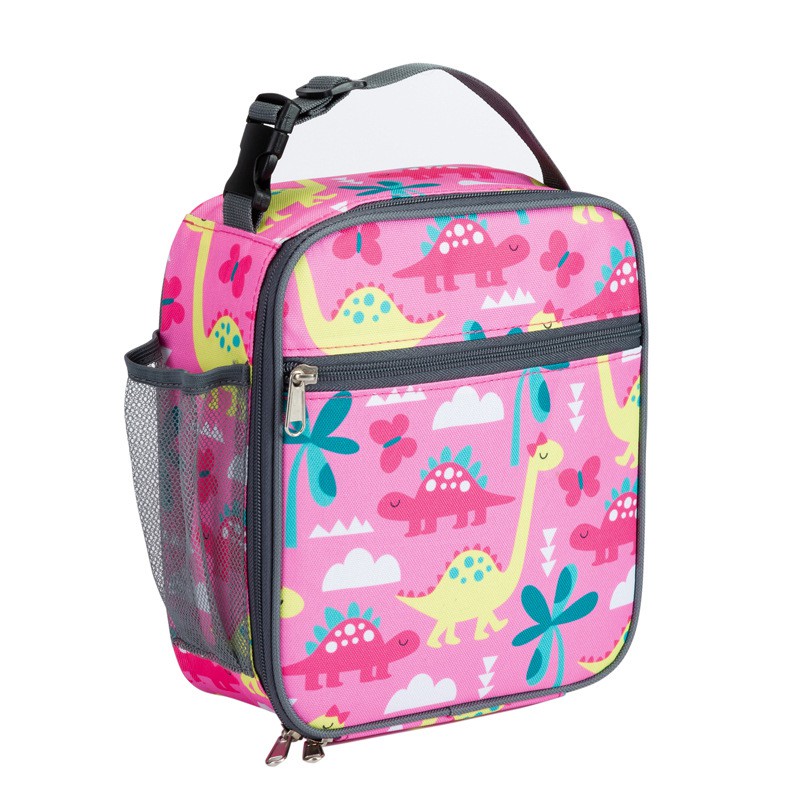 Insulated Lunch Bag For Women Light Portable Girls Food Thermal Children School Student Transport Zipper