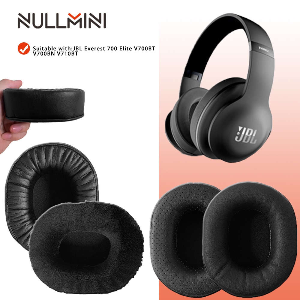 NullMini Replacement Earpads for JBL Everest 700 Elite V700BT V700BN V710BT Headphones Memory Foam Thicken Leather Sleeve