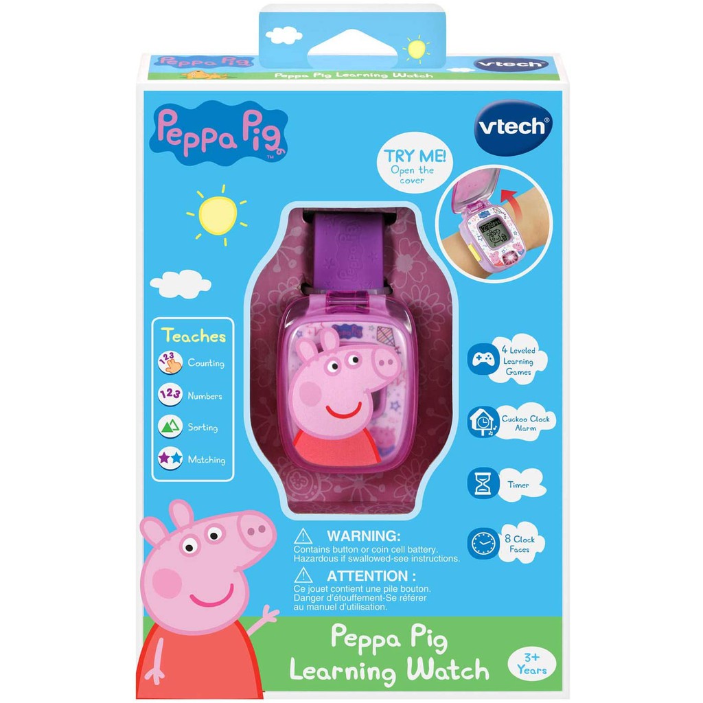VTech Peppa Pig Learning Watch (Purple 