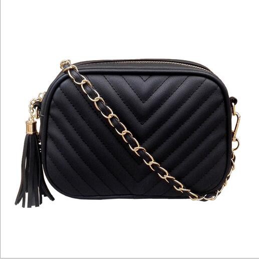 sling bag with metal chain