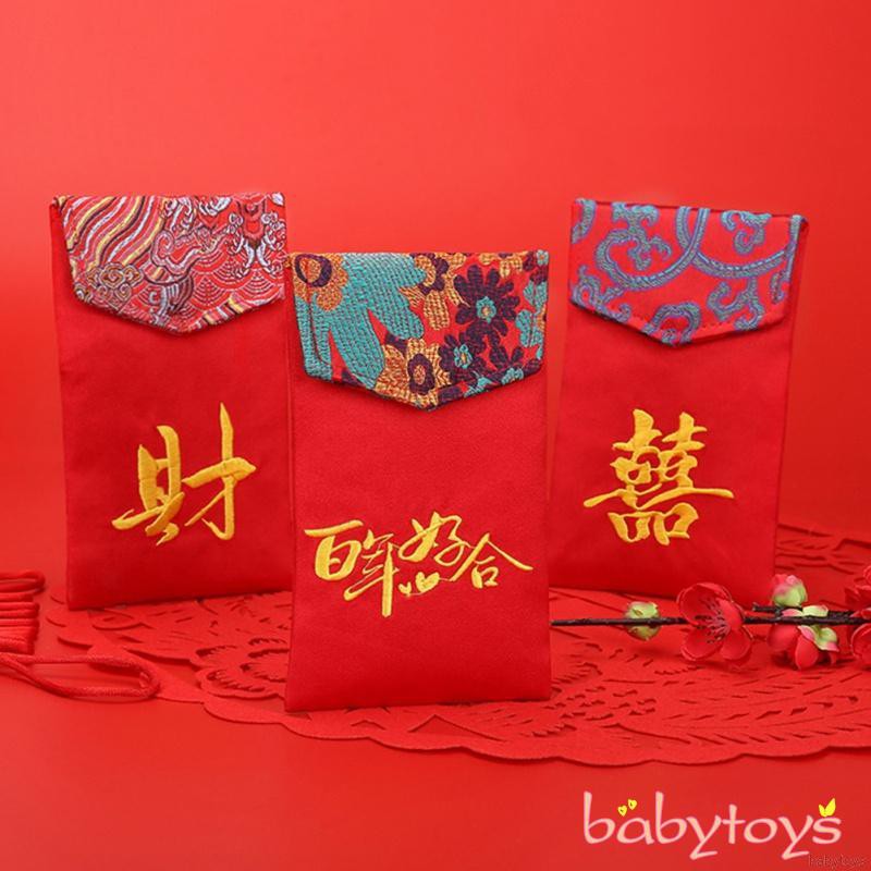 [Ready Stock] CNY Cloth Red Packet Envelope Year of OX Lunar Chinese