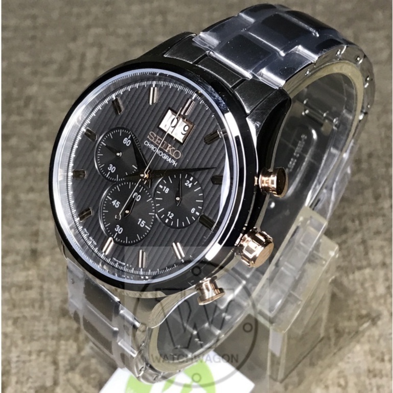 Seiko SPC151P1 Chronograph Quartz 100m SPC151P Grey Dial Men's Sports